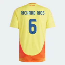 Richard Rios #6 Colombia Fodboldtrøjer Copa America 2024 Hjemmebanetrøje Mænd