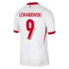 Robert Lewandowski #9 Polen Fodboldtrøjer EM 2024 Hjemmebanetrøje Mænd