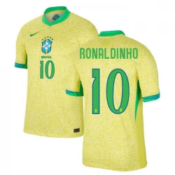 Ronaldinho Gaúcho #10 Brasilien Fodboldtrøjer Copa America 2024 Hjemmebanetrøje Mænd