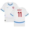 Rosicky #11 Tjekkiet Fodboldtrøjer EM 2024 Udebanetrøje Mænd