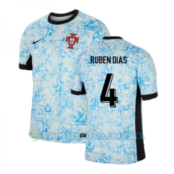 Rúben Dias #4 Portugal Fodboldtrøjer EM 2024 Udebanetrøje Mænd