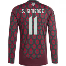 S. Gimenez #11 Mexico Fodboldtrøjer Copa America 2024 Hjemmebanetrøje Mænd Lange Ærmer