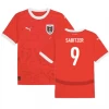 Sabitzer #9 Østrig Fodboldtrøjer EM 2024 Hjemmebanetrøje Mænd