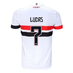 São Paulo FC Lucas Moura #7 Fodboldtrøjer 2024-25 Hjemmebanetrøje Mænd