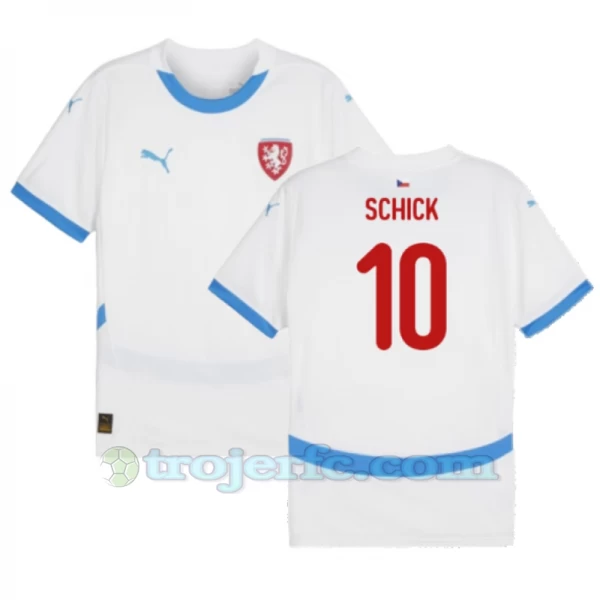 Schick #10 Tjekkiet Fodboldtrøjer EM 2024 Udebanetrøje Mænd