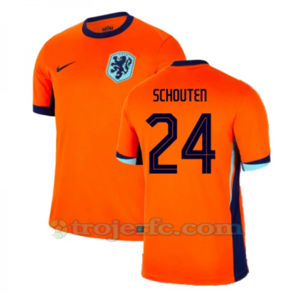 Schouten #24 Holland Fodboldtrøjer EM 2024 Hjemmebanetrøje Mænd
