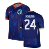 Schouten #24 Holland Fodboldtrøjer EM 2024 Udebanetrøje Mænd