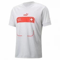 Schweiz Fodboldtrøjer VM 2022 Udebanetrøje Mænd