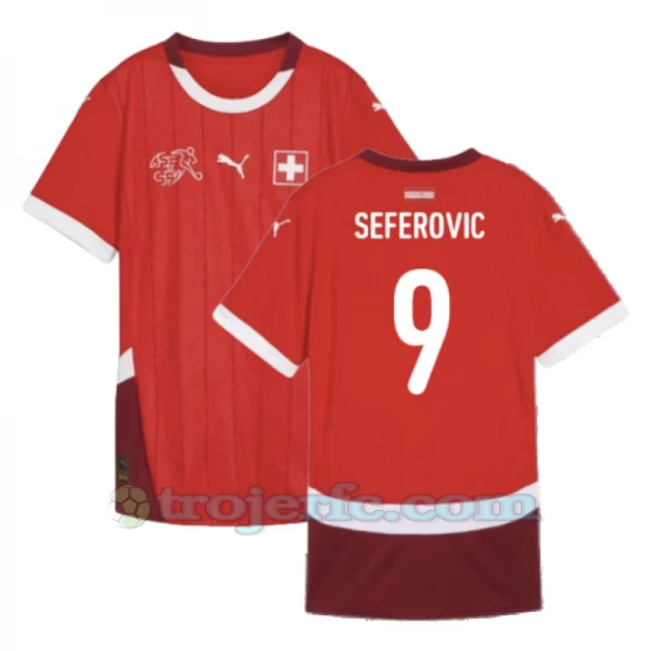 Seferovic #9 Schweiz Fodboldtrøjer EM 2024 Hjemmebanetrøje Mænd