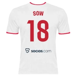 Sevilla FC Sow #18 Fodboldtrøjer 2024-25 Hjemmebanetrøje Mænd