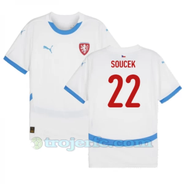 Soucek #22 Tjekkiet Fodboldtrøjer EM 2024 Udebanetrøje Mænd