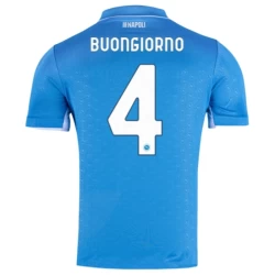 SSC Napoli Buongiorno #4 Fodboldtrøjer 2024-25 Hjemmebanetrøje Mænd