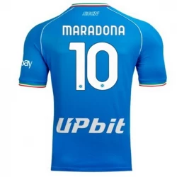 SSC Napoli Diego Maradona #10 Fodboldtrøjer 2023-24 Hjemmebanetrøje Mænd
