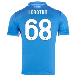 SSC Napoli Lobotka #68 Fodboldtrøjer 2024-25 Hjemmebanetrøje Mænd