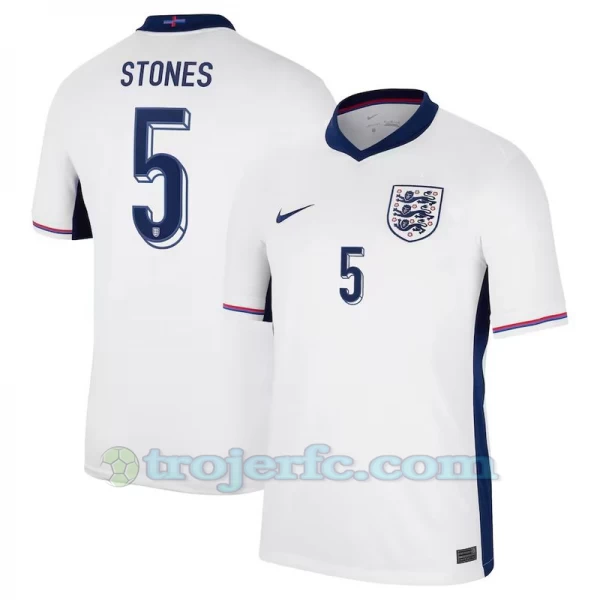 Stones #5 England Fodboldtrøjer EM 2024 Hjemmebanetrøje Mænd