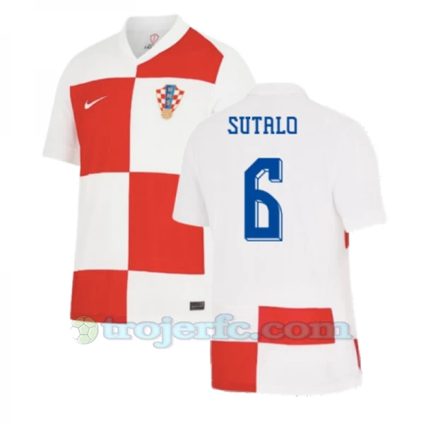 Sutalo #6 Kroatien Fodboldtrøjer EM 2024 Hjemmebanetrøje Mænd