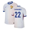 T.Hernandez #22 Frankrig Fodboldtrøjer EM 2024 Udebanetrøje Mænd