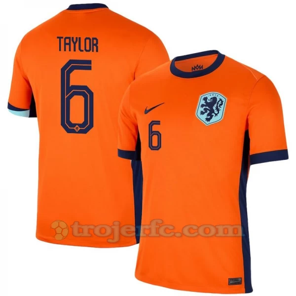 Taylor #6 Holland Fodboldtrøjer EM 2024 Hjemmebanetrøje Mænd