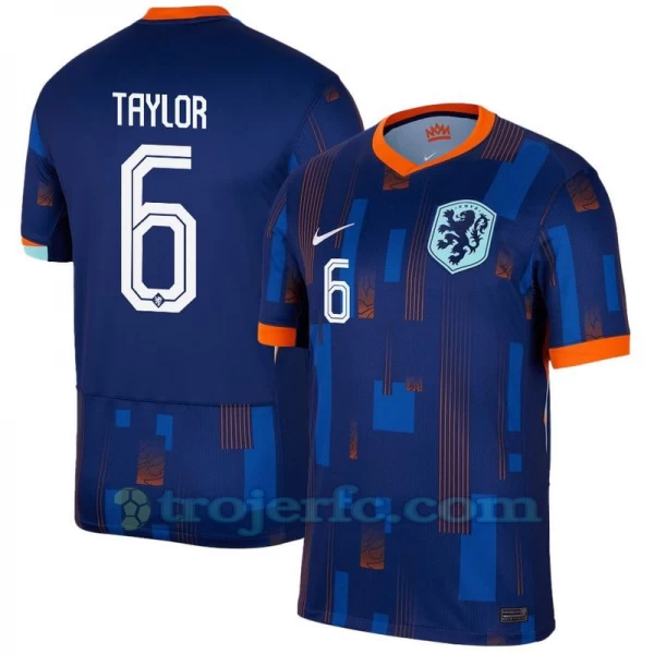Taylor #6 Holland Fodboldtrøjer EM 2024 Udebanetrøje Mænd