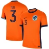 Teze #3 Holland Fodboldtrøjer EM 2024 Hjemmebanetrøje Mænd
