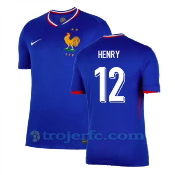 Thierry Henry #12 Frankrig Fodboldtrøjer EM 2024 Hjemmebanetrøje Mænd