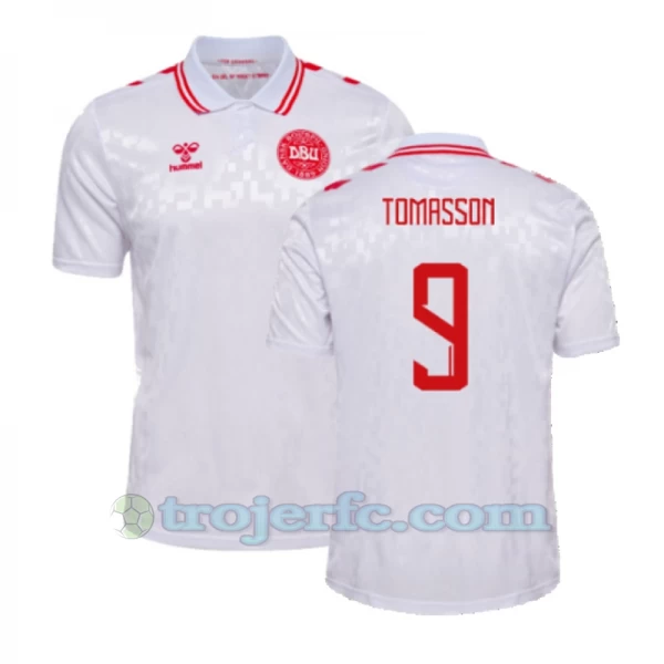 Tomasson #9 Danmark Fodboldtrøjer EM 2024 Udebanetrøje Mænd