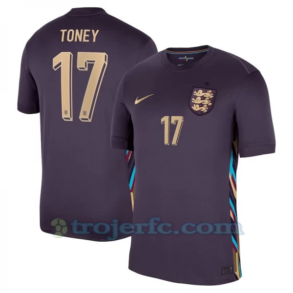 Toney #17 England Fodboldtrøjer EM 2024 Udebanetrøje Mænd