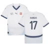 Vargas #17 Schweiz Fodboldtrøjer EM 2024 Udebanetrøje Mænd