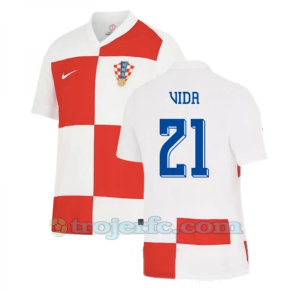 Vida #21 Kroatien Fodboldtrøjer EM 2024 Hjemmebanetrøje Mænd