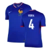 Vieira #4 Frankrig Fodboldtrøjer EM 2024 Hjemmebanetrøje Mænd