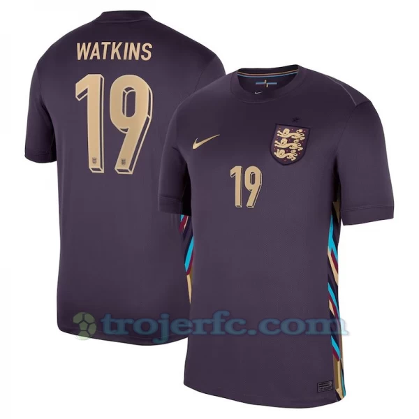 Watkins #19 England Fodboldtrøjer EM 2024 Udebanetrøje Mænd