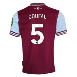 West Ham United Coufal #5 Fodboldtrøjer 2024-25 Hjemmebanetrøje Mænd