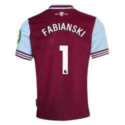 West Ham United Fabianski #1 Fodboldtrøjer 2024-25 Hjemmebanetrøje Mænd