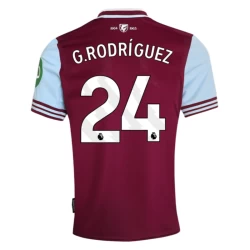 West Ham United G. Rodriguez #24 Fodboldtrøjer 2024-25 Hjemmebanetrøje Mænd