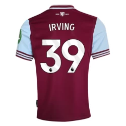 West Ham United Irving #39 Fodboldtrøjer 2024-25 Hjemmebanetrøje Mænd