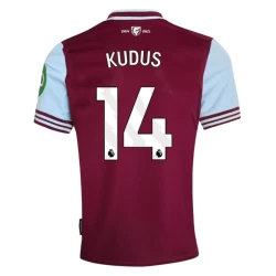 West Ham United Kudus #14 Fodboldtrøjer 2024-25 Hjemmebanetrøje Mænd