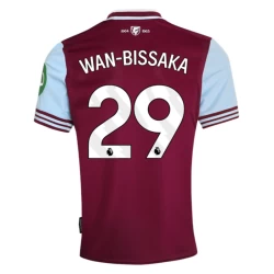 West Ham United Wan-bissaka #29 Fodboldtrøjer 2024-25 Hjemmebanetrøje Mænd