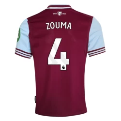 West Ham United Zouma #4 Fodboldtrøjer 2024-25 Hjemmebanetrøje Mænd