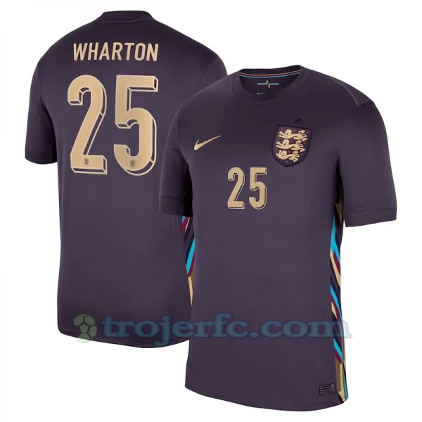 Wharton #25 England Fodboldtrøjer EM 2024 Udebanetrøje Mænd