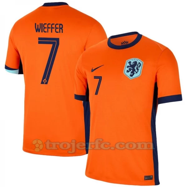 Wieffer #7 Holland Fodboldtrøjer EM 2024 Hjemmebanetrøje Mænd