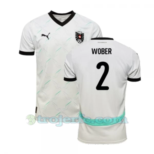 Wober #2 Østrig Fodboldtrøjer EM 2024 Udebanetrøje Mænd