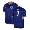 Xavi #7 Holland Fodboldtrøjer EM 2024 Udebanetrøje Mænd