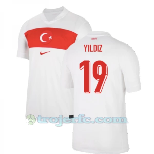 Yildiz #19 Tyrkiet Fodboldtrøjer EM 2024 Hjemmebanetrøje Mænd