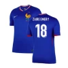 Zaire Emery #18 Frankrig Fodboldtrøjer EM 2024 Hjemmebanetrøje Mænd